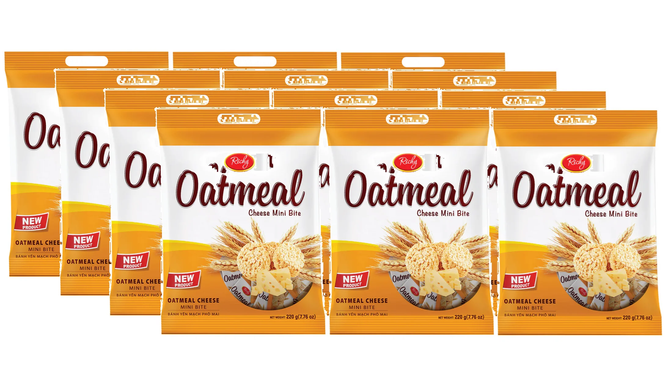 Richy Oatmeal Cheese Mini Bites 35g - Multi-Pack - Image 2