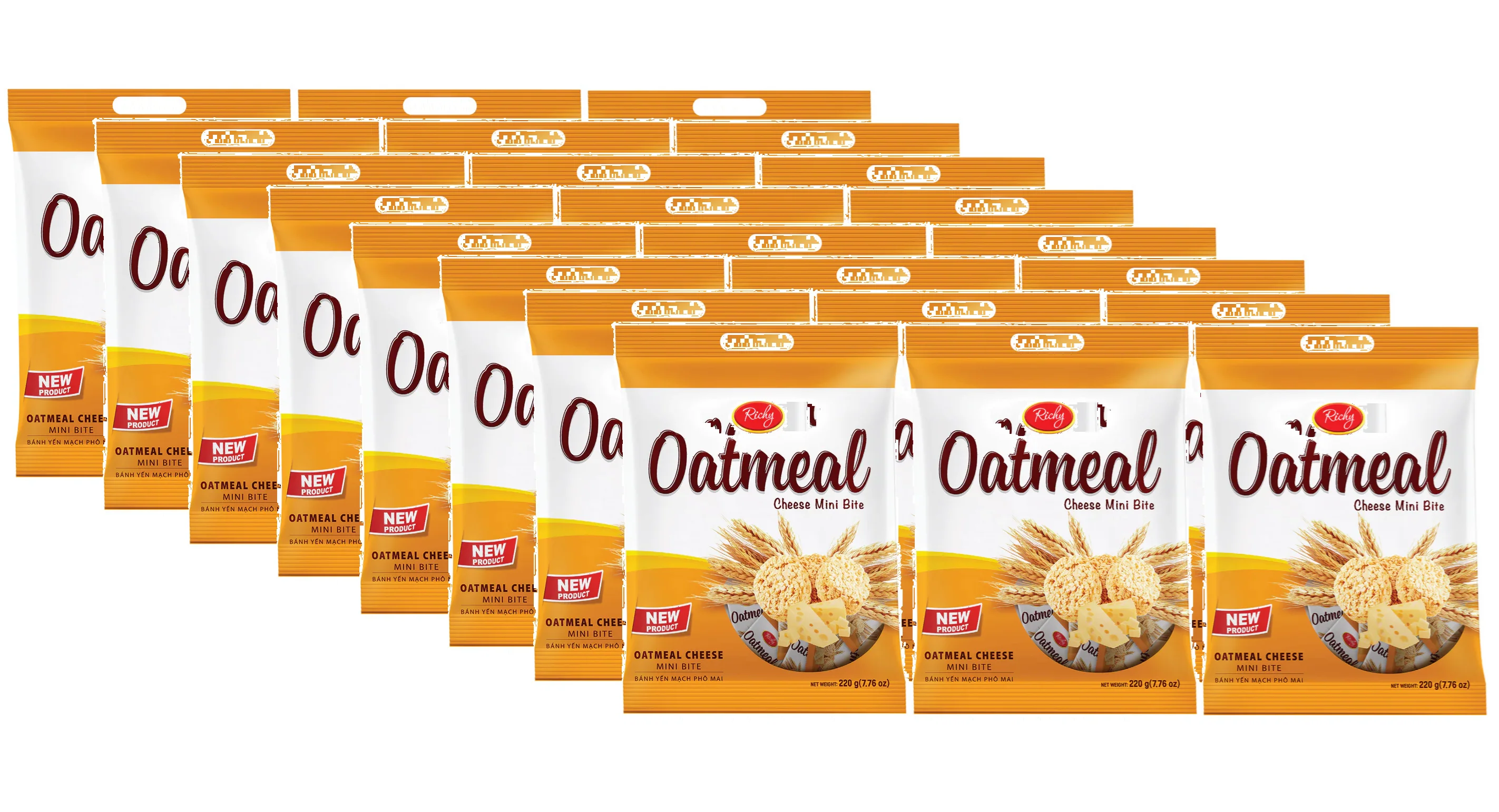 Richy Oatmeal Cheese Mini Bites 35g - Multi-Pack - Image 3