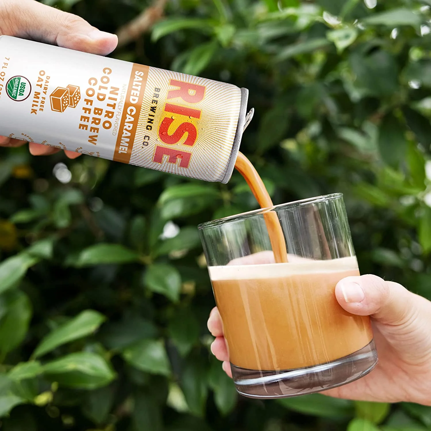 RISE Brewing Co. Nitro Cold Brew Coffee, Salted Caramel, 7 fl. oz. Cans (Pack of 12) - Image 3