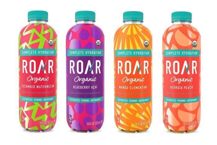 ROAR Organic Electrolyte Infusion Drink 18oz Bottles - Mix & Match Pack of 8