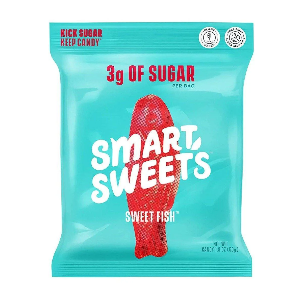 Smart Sweets Candy, Sweet Fish, 1.8oz (Pack of 12)