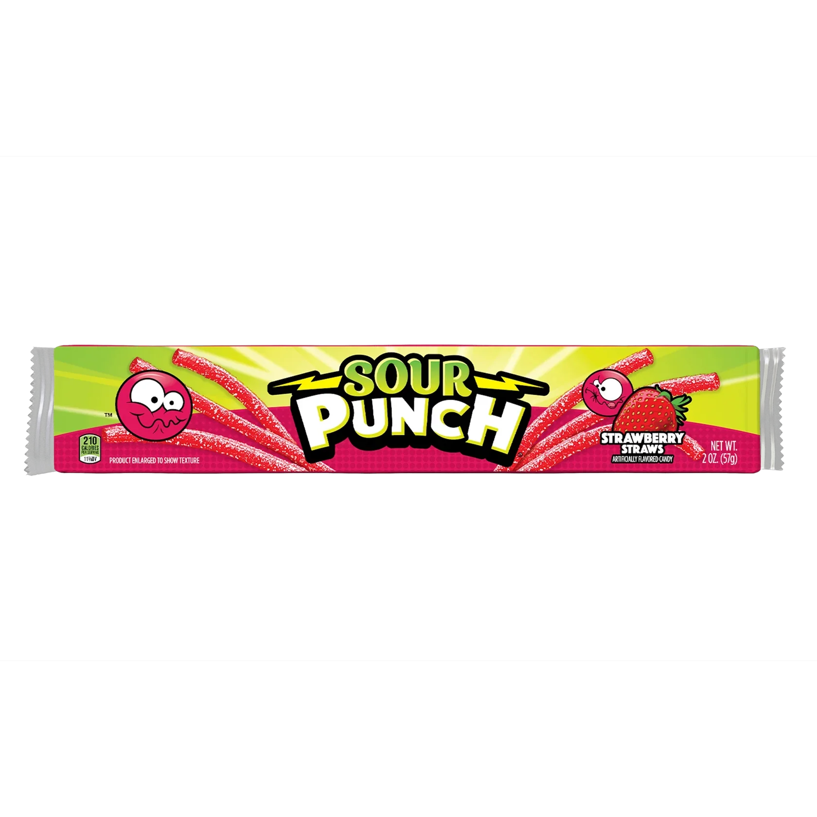 Sour Punch Chewy Candy Straws, Strawberry, 2oz (Pack of 24) - Image 3