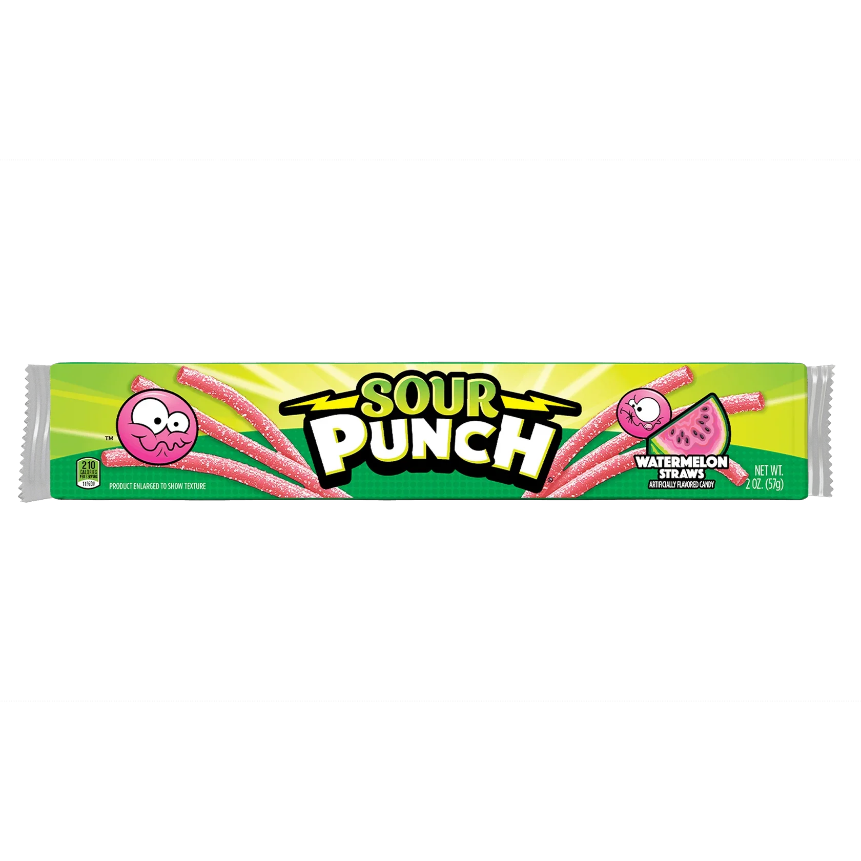 Sour Punch Chewy Candy Straws, Watermelon, 2oz (Pack of 24) - Image 4