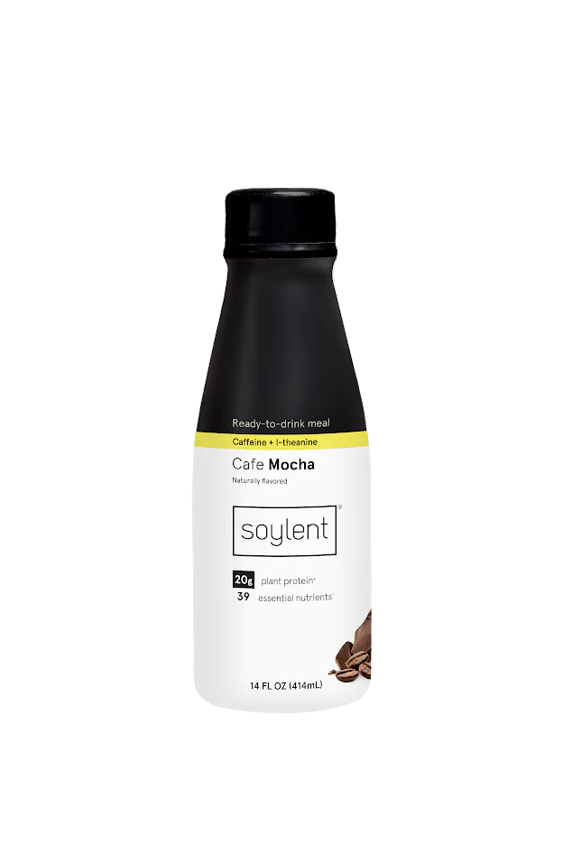 Soylent Meal Replacement Drink, Cafe Mocha, 14 oz Bottles, 12 Pack