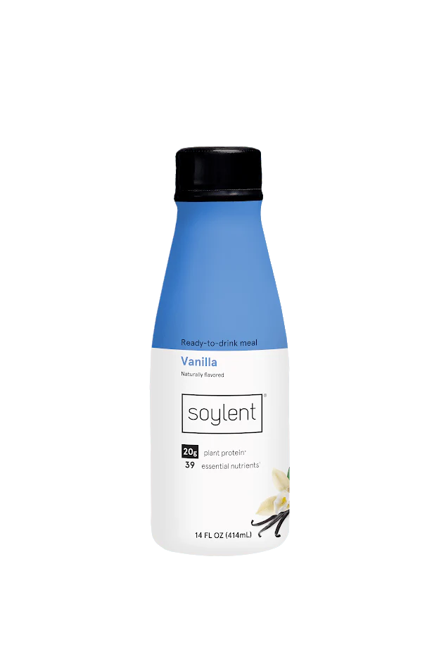 Soylent Meal Replacement Drink, Vanilla, 14 oz Bottles, 12 Pack