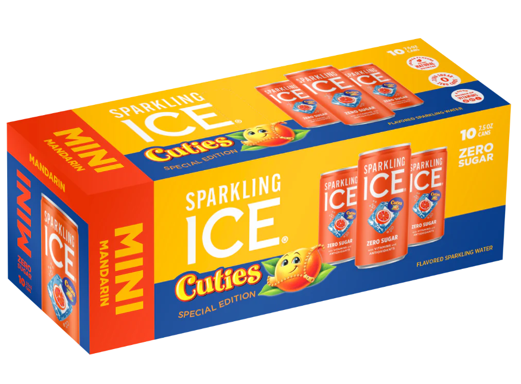 Sparkling ICE Flavored Sparkling Water, Cuties Mandarin, 7.5 oz Mini Cans - Multi-Pack