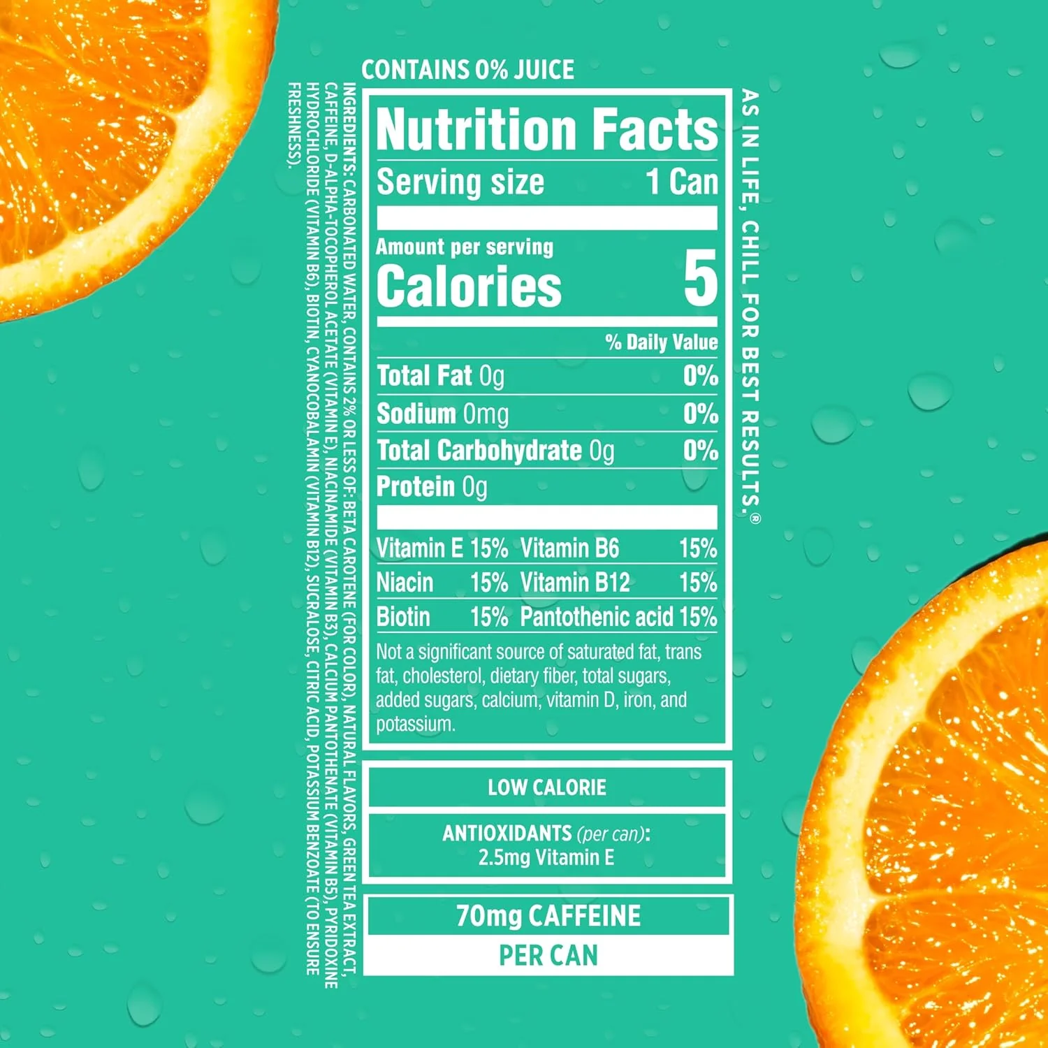 Sparkling ICE Sparkling Water with Caffeine, Tropical Punch, 16oz Cans (Pack Of 12) - Image 2