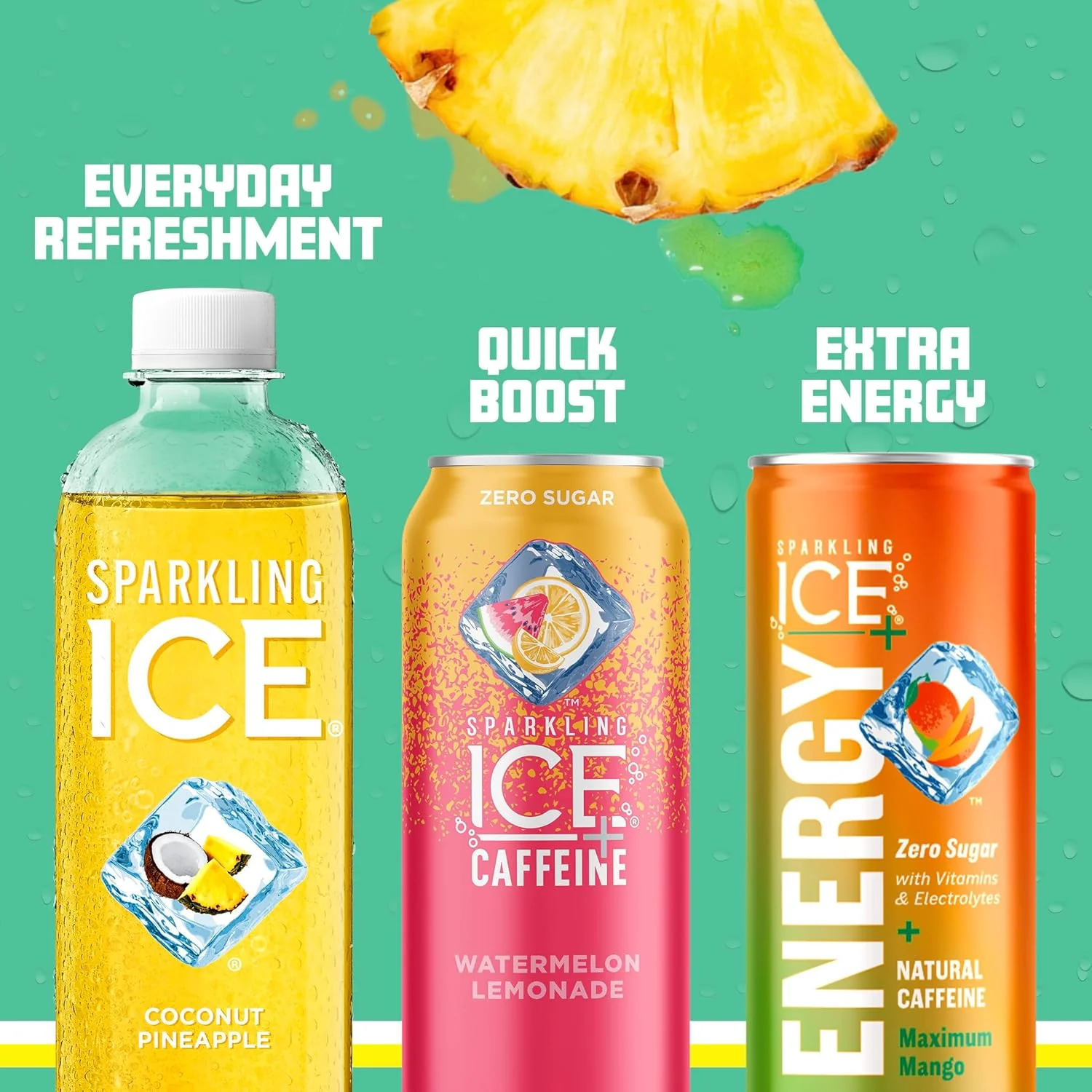 Sparkling Ice Flavored Sparkling Water, Coconut Pineapple, 17 oz (Pack of 12) - Image 6
