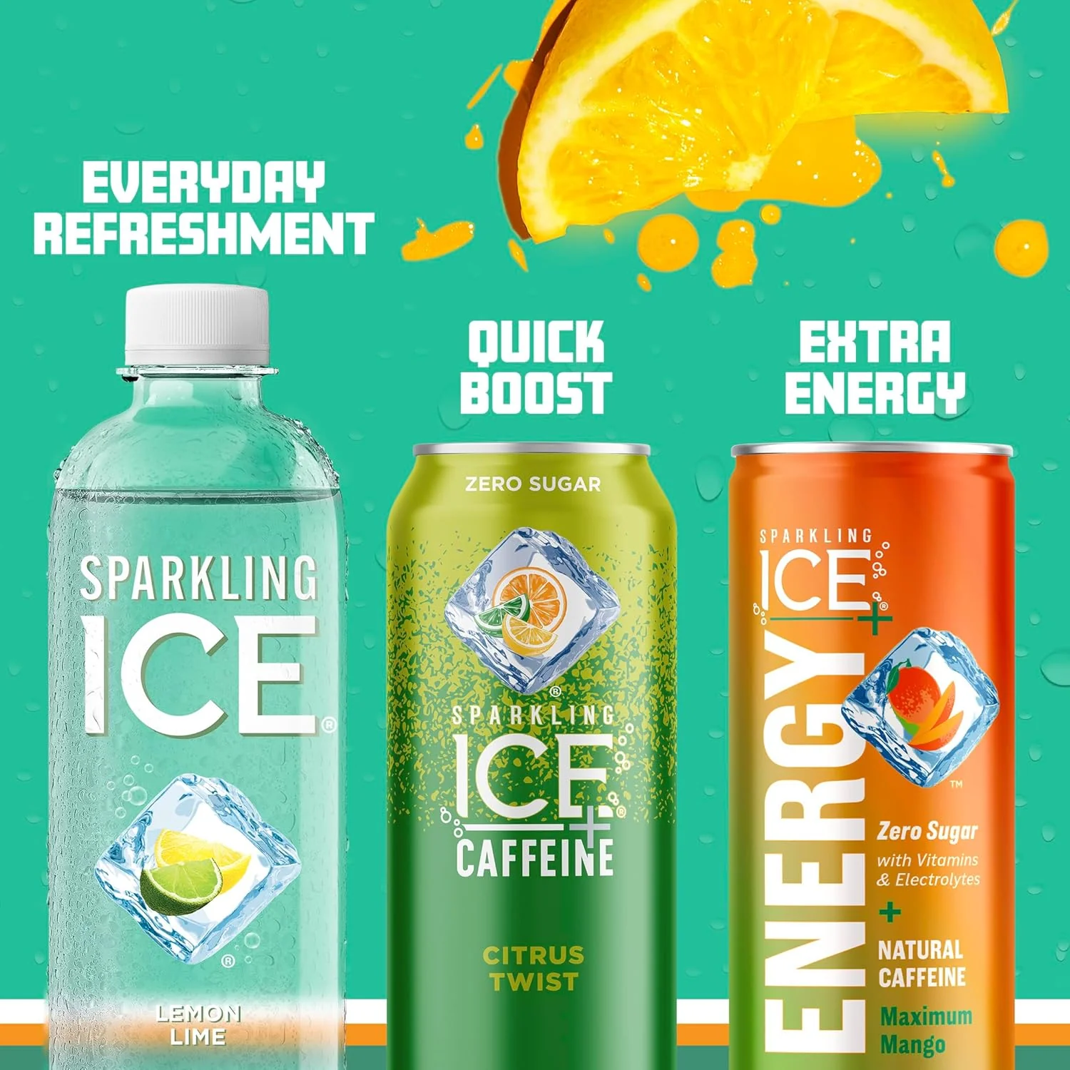 Sparkling Ice Flavored Sparkling Water, Lemon Lime, 17 oz (Pack of 12) - Image 6