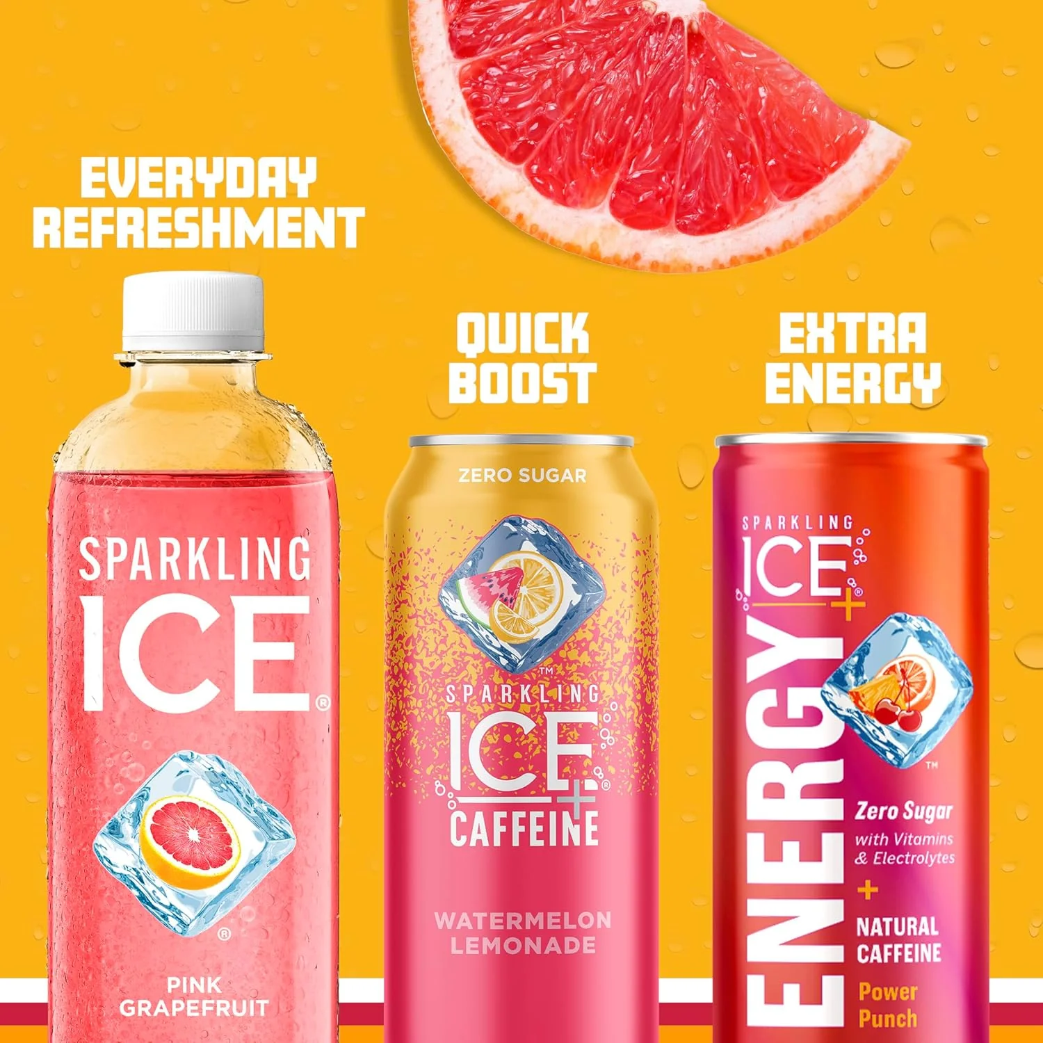 Sparkling Ice Flavored Sparkling Water, Pink Grapefruit, 17 oz (Pack of 12) - Image 6