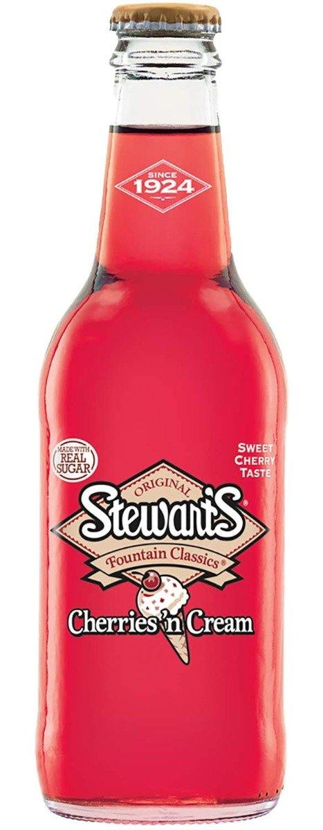 Stewart's Original Fountain Classics, Cherries & Cream Soda, 12oz (Pack of 12)