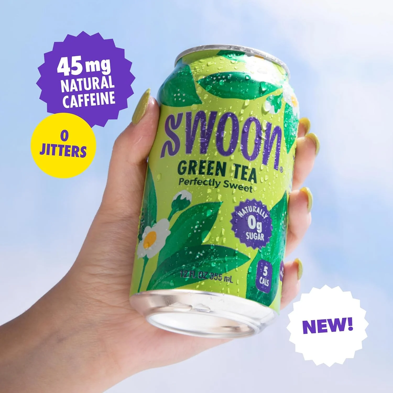 SWOON Sugar Free Iced Tea, Green Tea, 12oz (Pack of 12) - Image 4