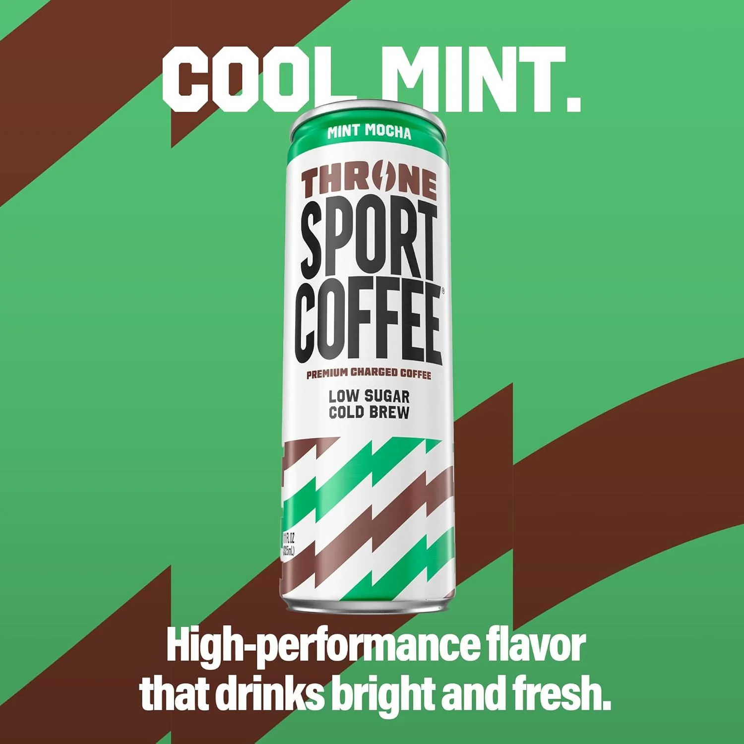 Throne Sport Cold Brew Coffee, Mint Mocha, 11oz (Pack of 12) - Image 4