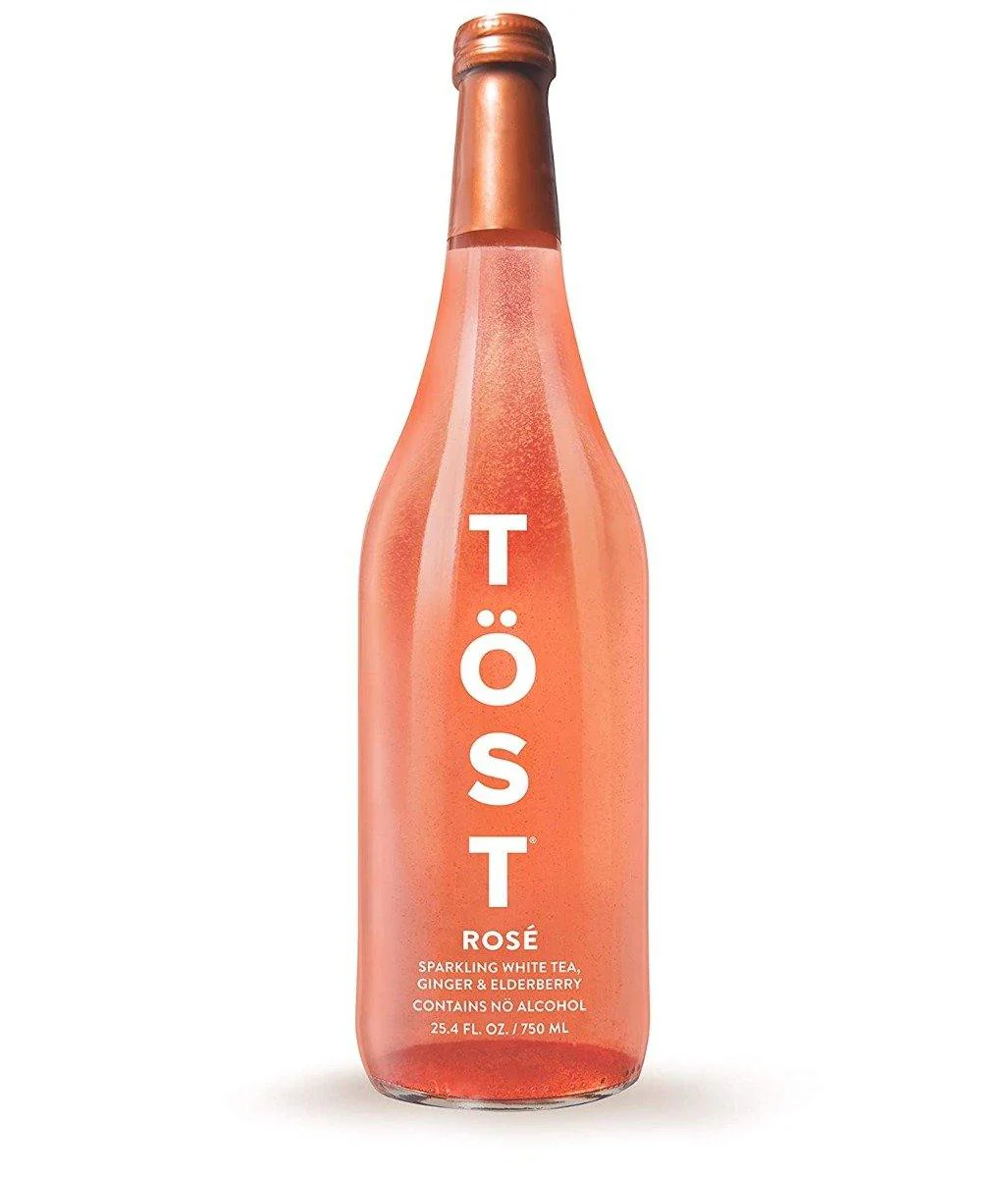 TOST Rosé Sparkling Non-Alcoholic Beverage 750ml (Pack of 12)