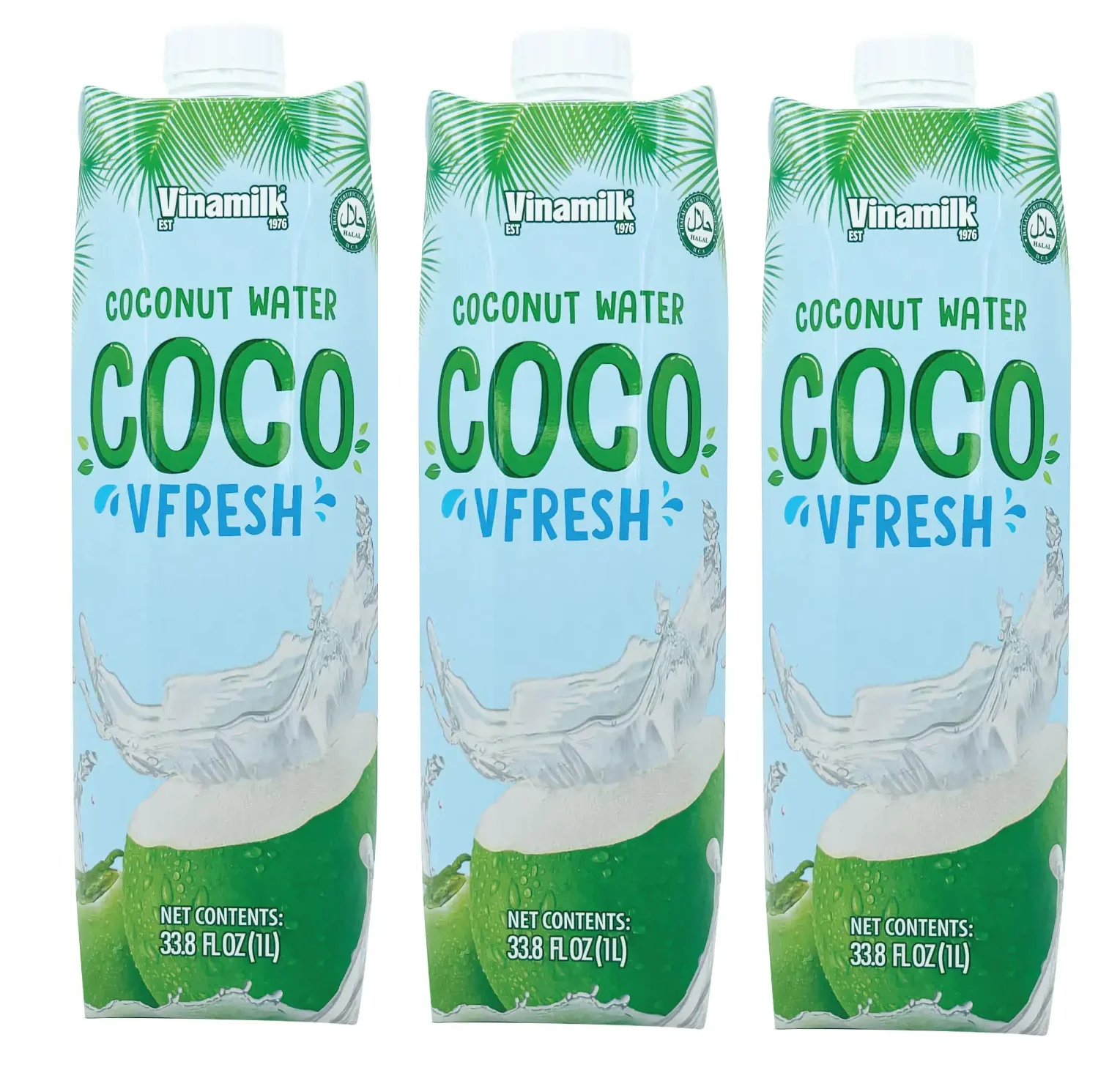 Vinamilk Coconut Water Coco VFresh, 33.8oz - Multi-Pack