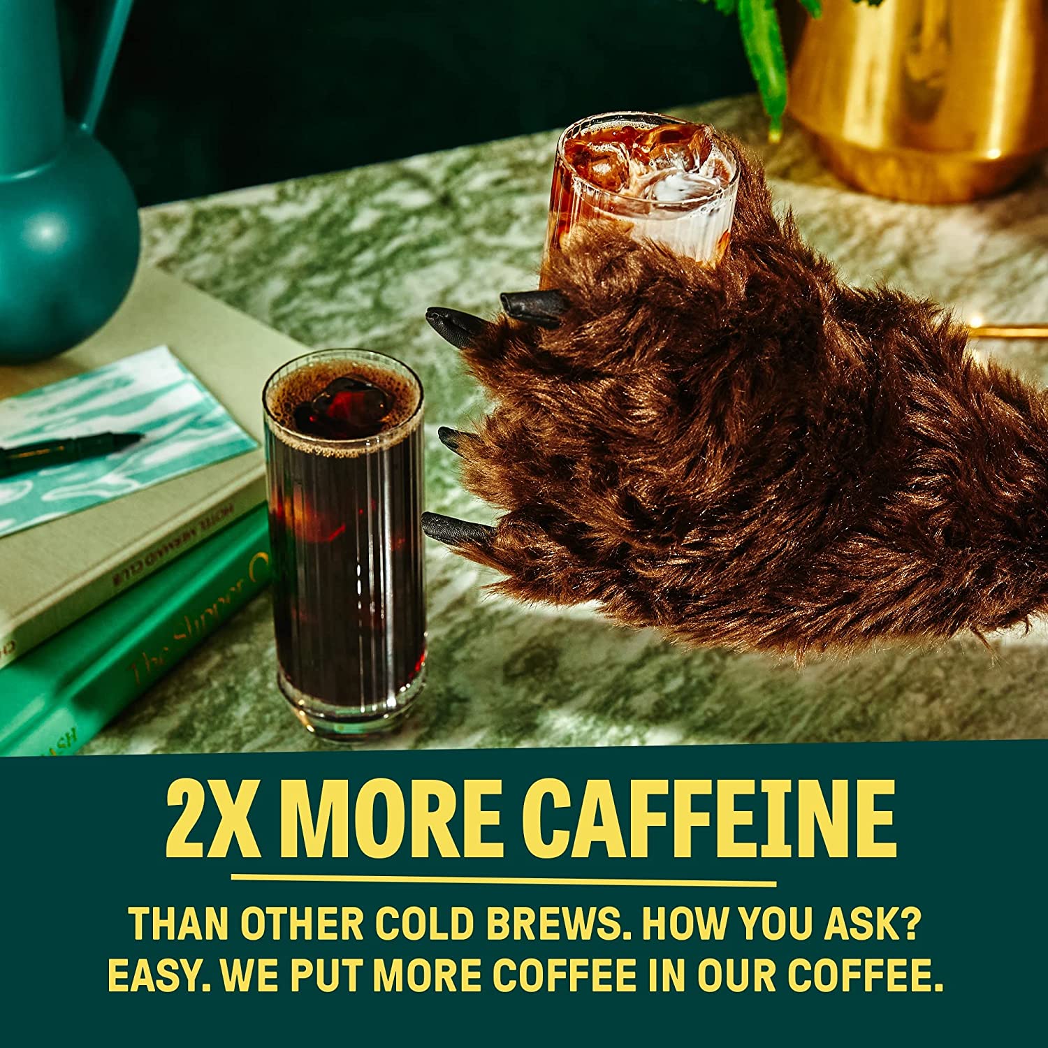 Wandering Bear Cold Brew Coffee, Straight Black, 32oz - Multi-Pack - Image 3