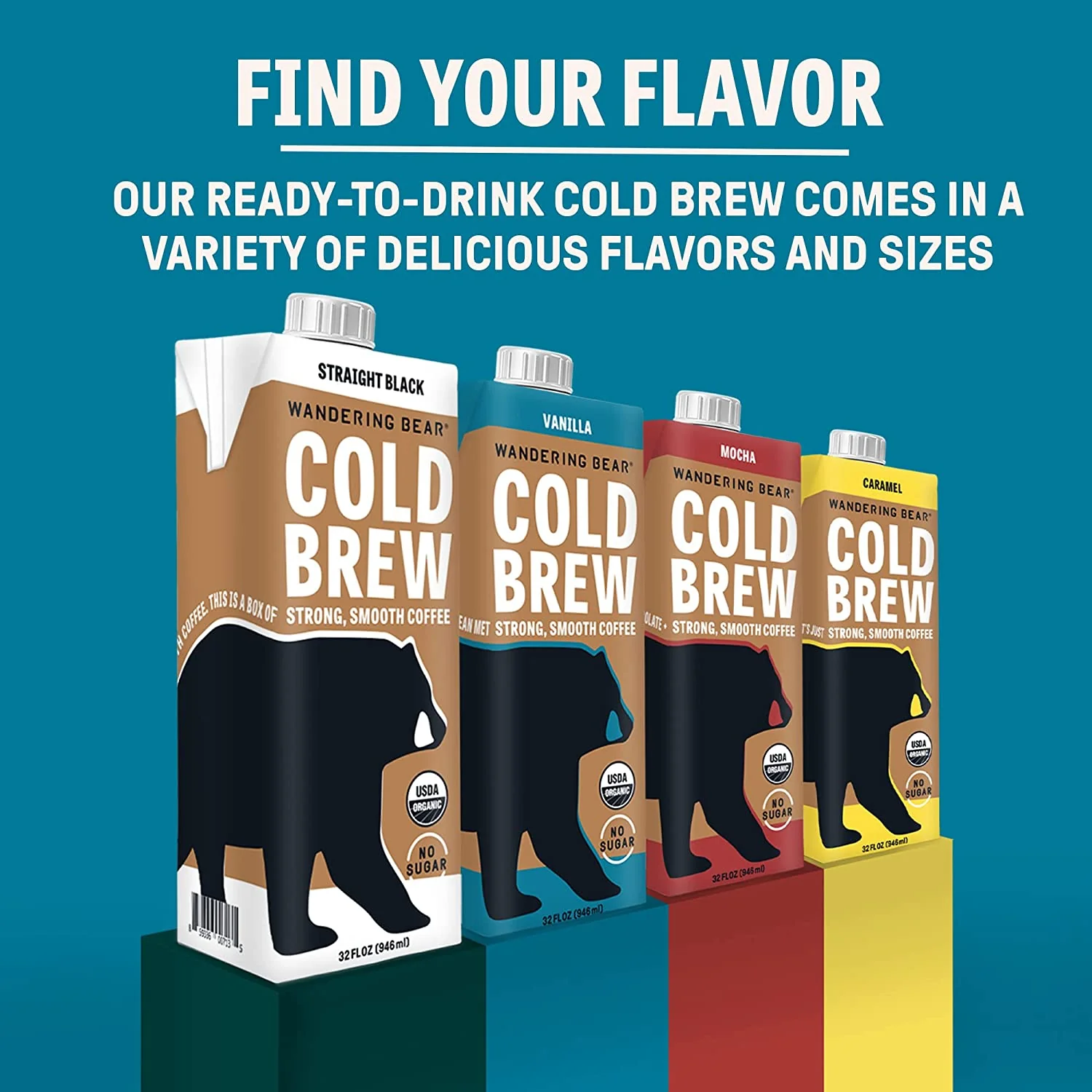 Wandering Bear Cold Brew Coffee, Vanilla, 32oz - Multi-Pack - Image 4