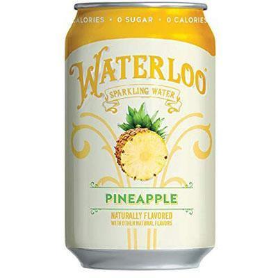 Waterloo Sparkling Water, Pineapple, 12oz (Pack of 24)