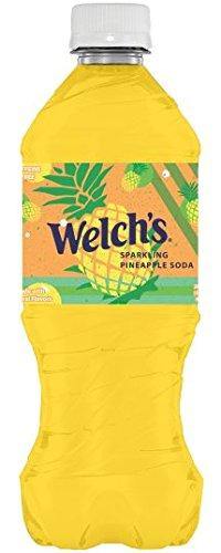 Welch's Sparkling Soda, Pineapple, 20 oz (Pack of 24)